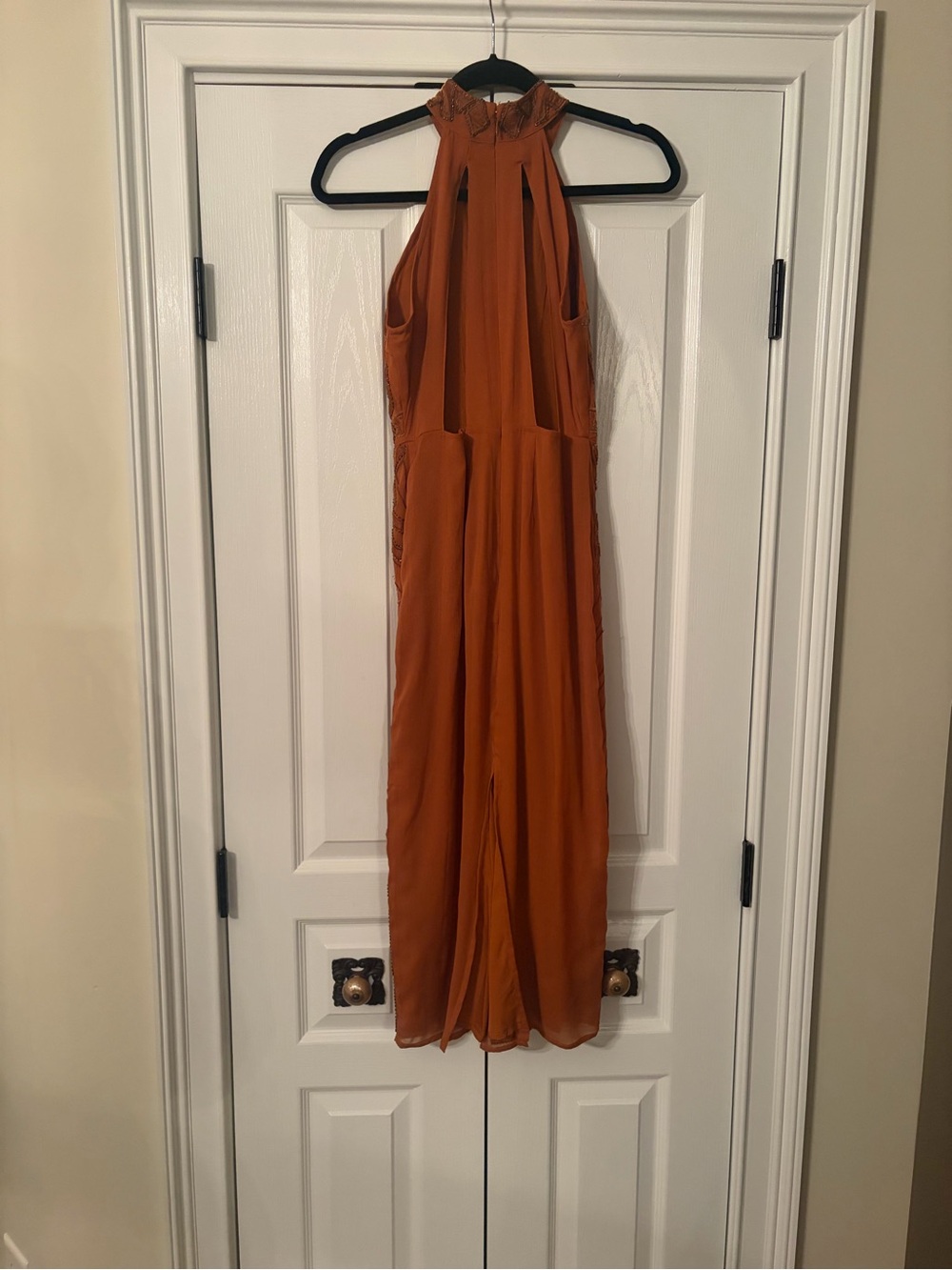 ASOS Rust Halter Midi Dress - Picture 4 of 9